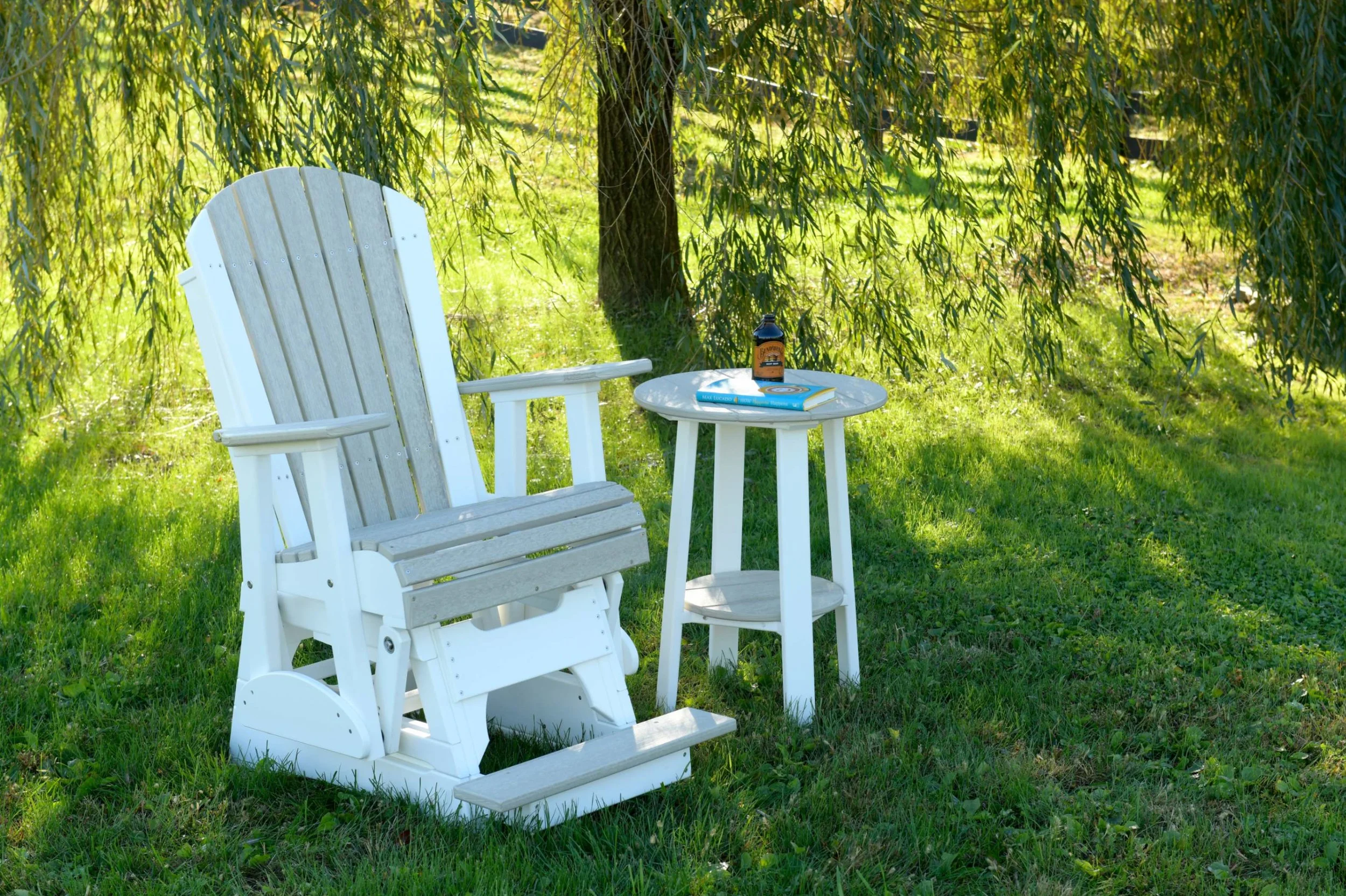 2' Adirondack Poly Balcony Glider (Birch & White).jpg