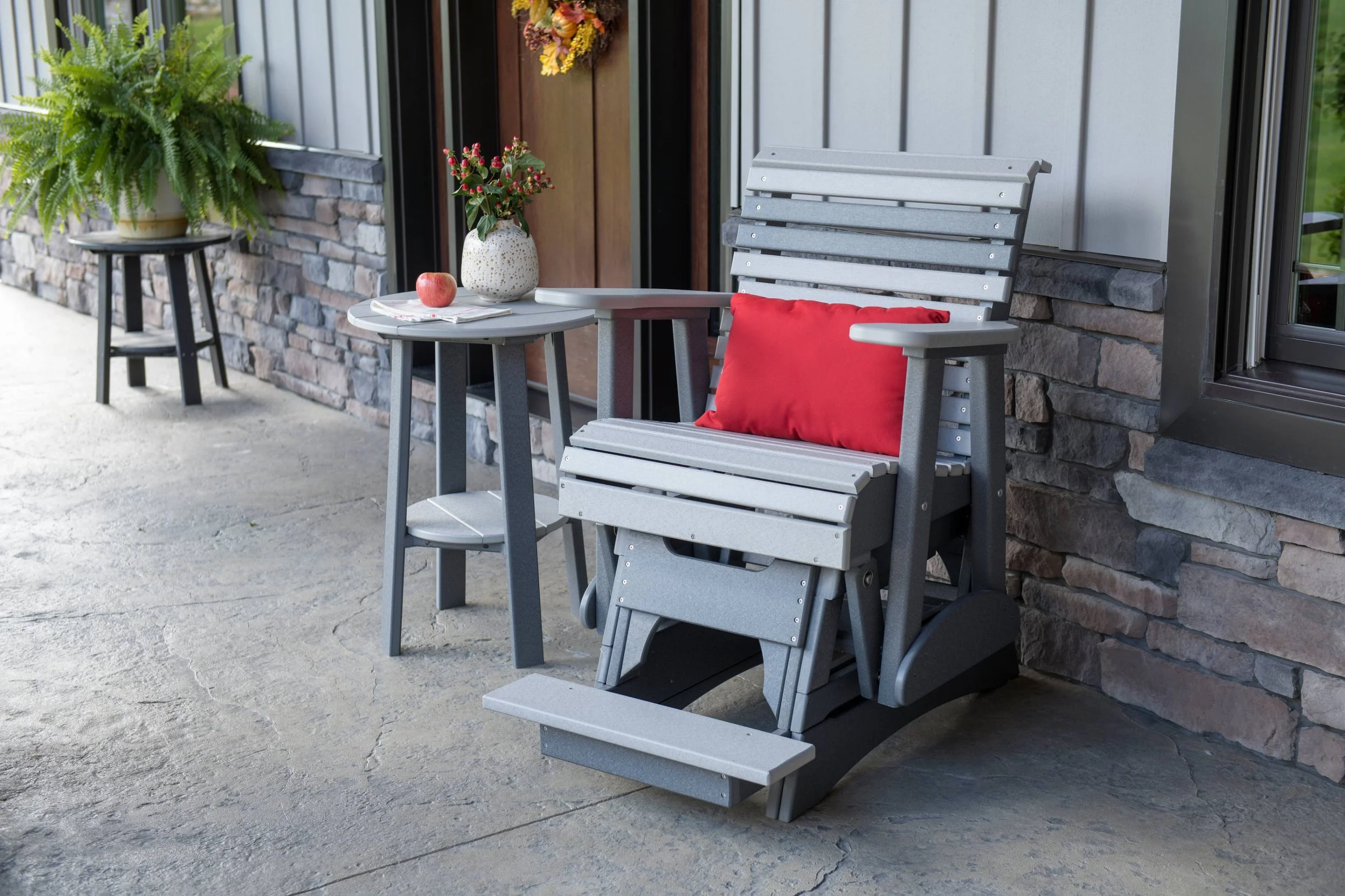 2' Plain Poly Balcony Glider (Dove Gray & Slate).jpg
