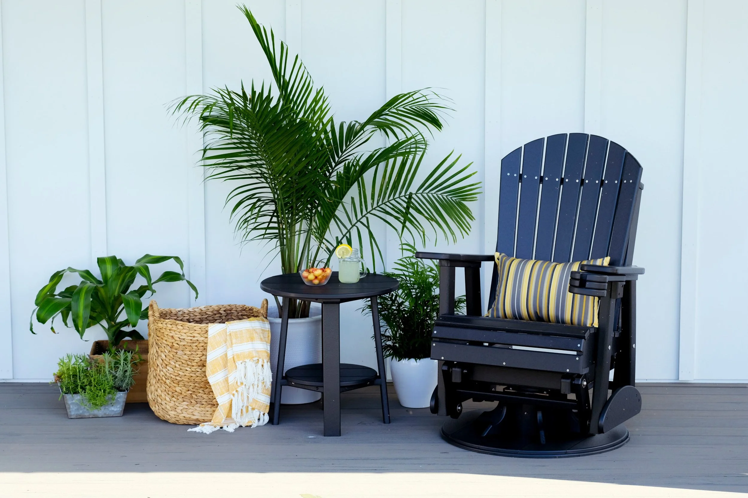 2' Swivel Adirondack Poly Glider (Black) 1.jpg
