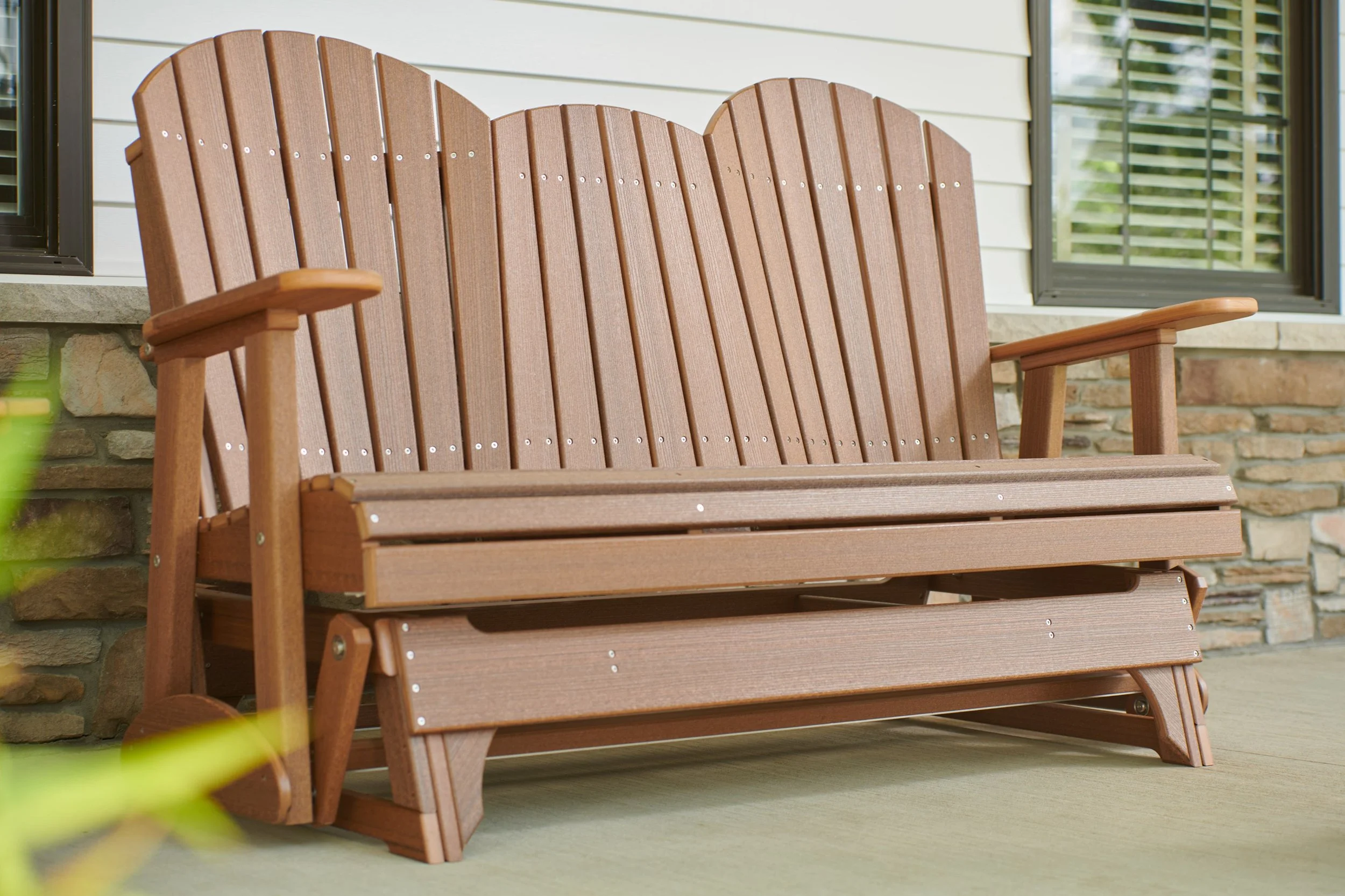 5' Adirondack Poly Glider (Antique Mahogany) 1.jpg