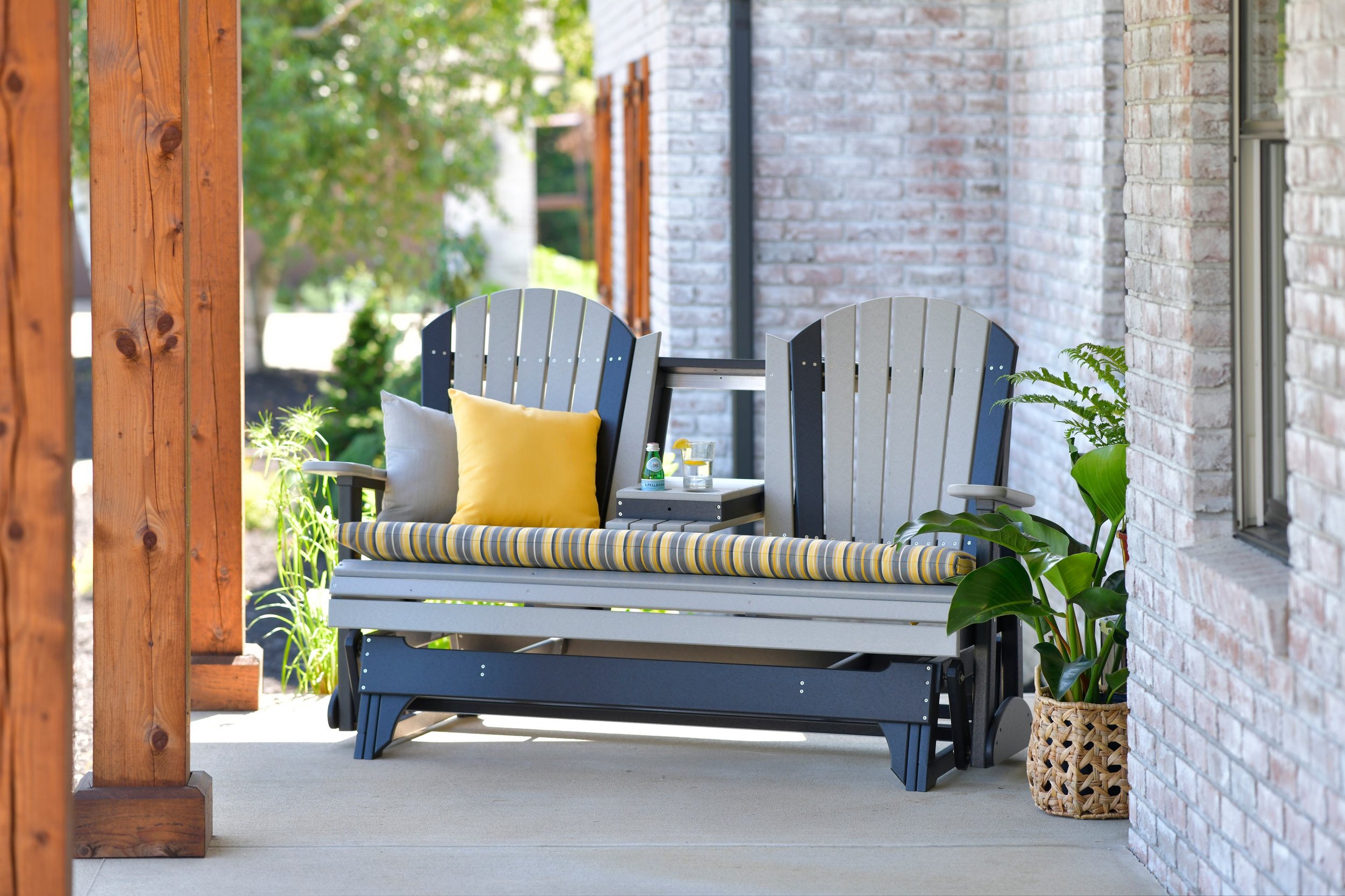 5' Adirondack Poly Glider (Dove Gray & Black).jpg