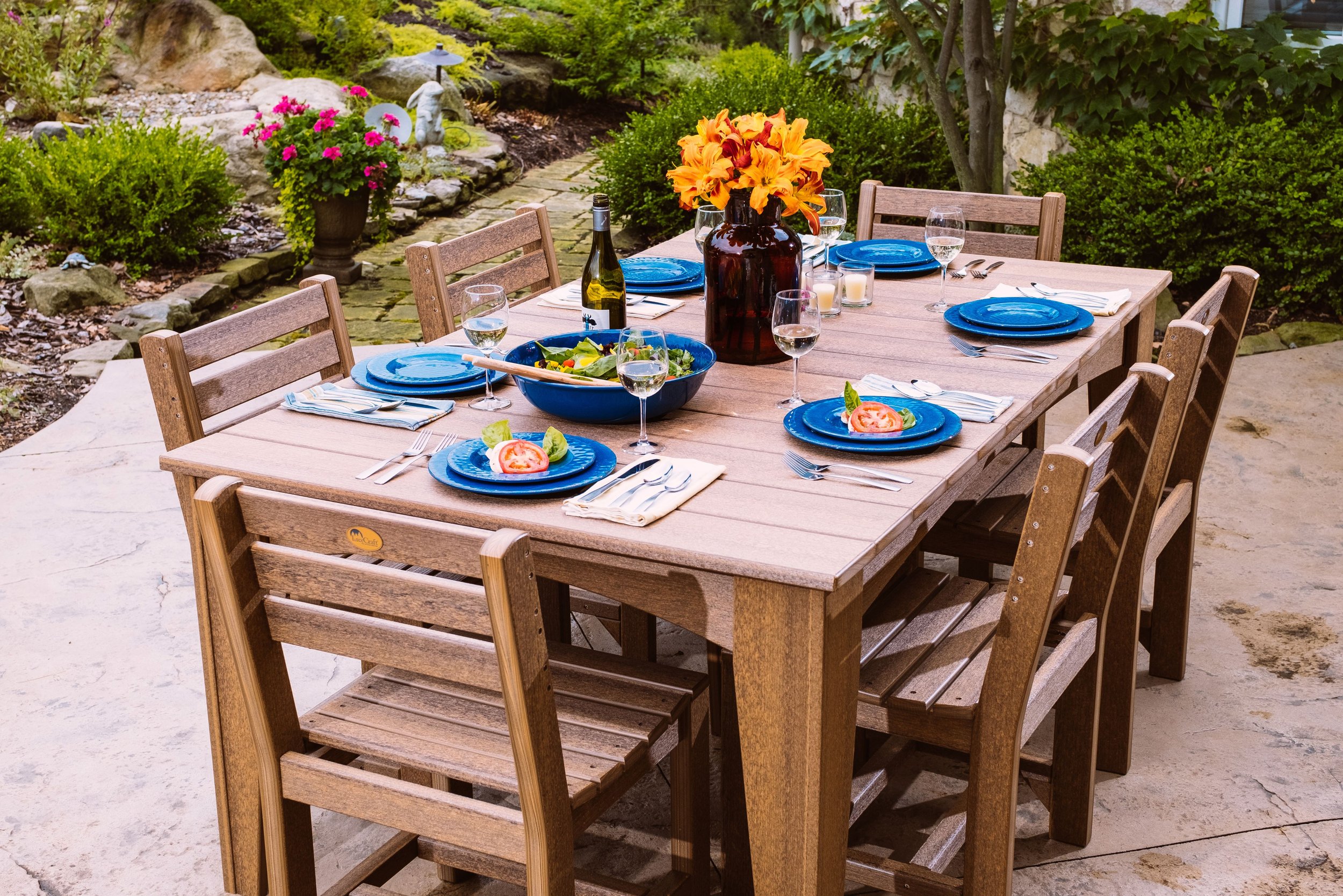 Island Dining Table (44'' x 72'' Rectangular) Set (Antique Mahogany).jpg
