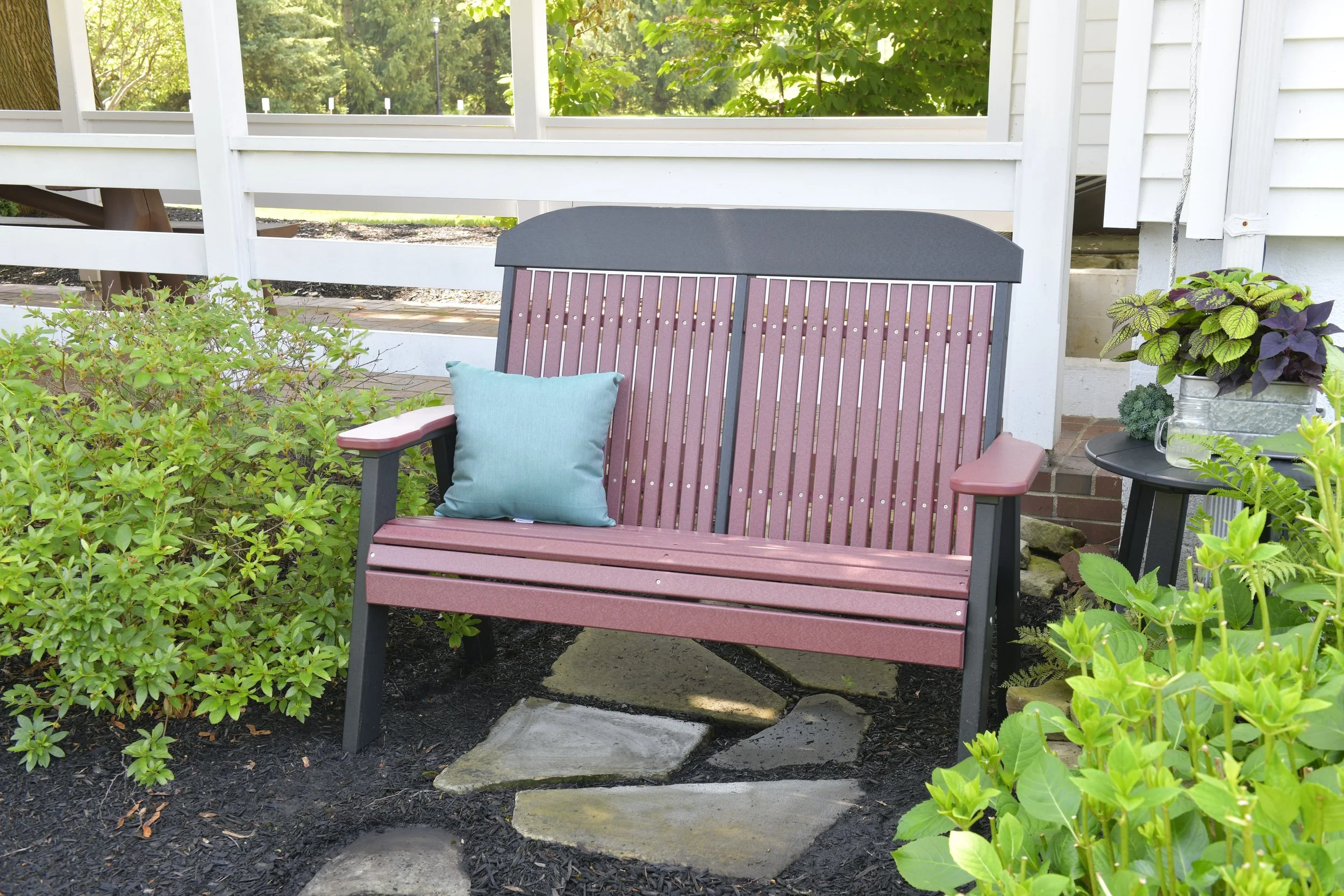 4' Classic Poly Bench (Cherrywood & Black).jpg