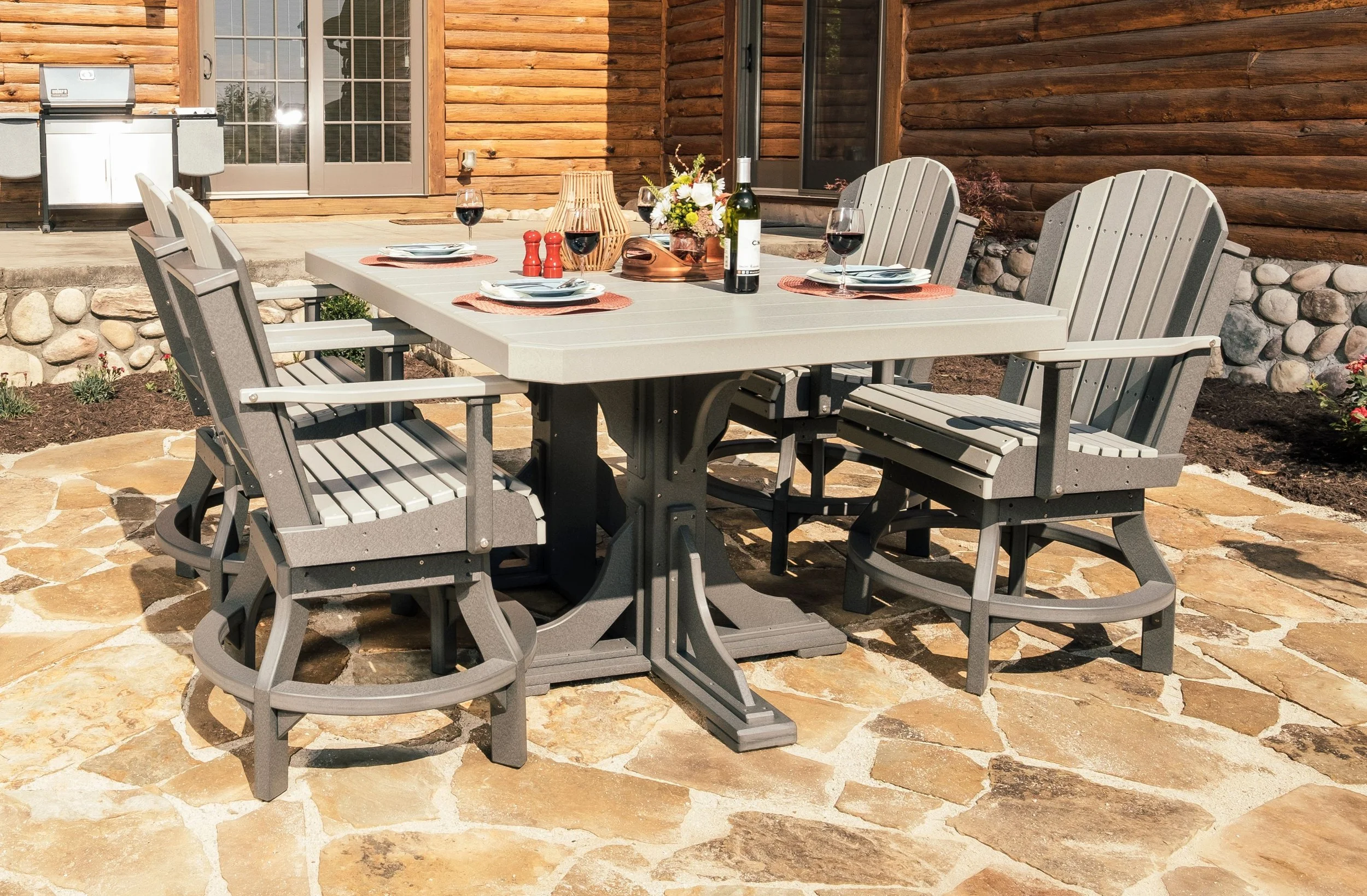 Poly 4' x 6' Rectangular Table Set (Dove Gray & Slate) 1.jpg