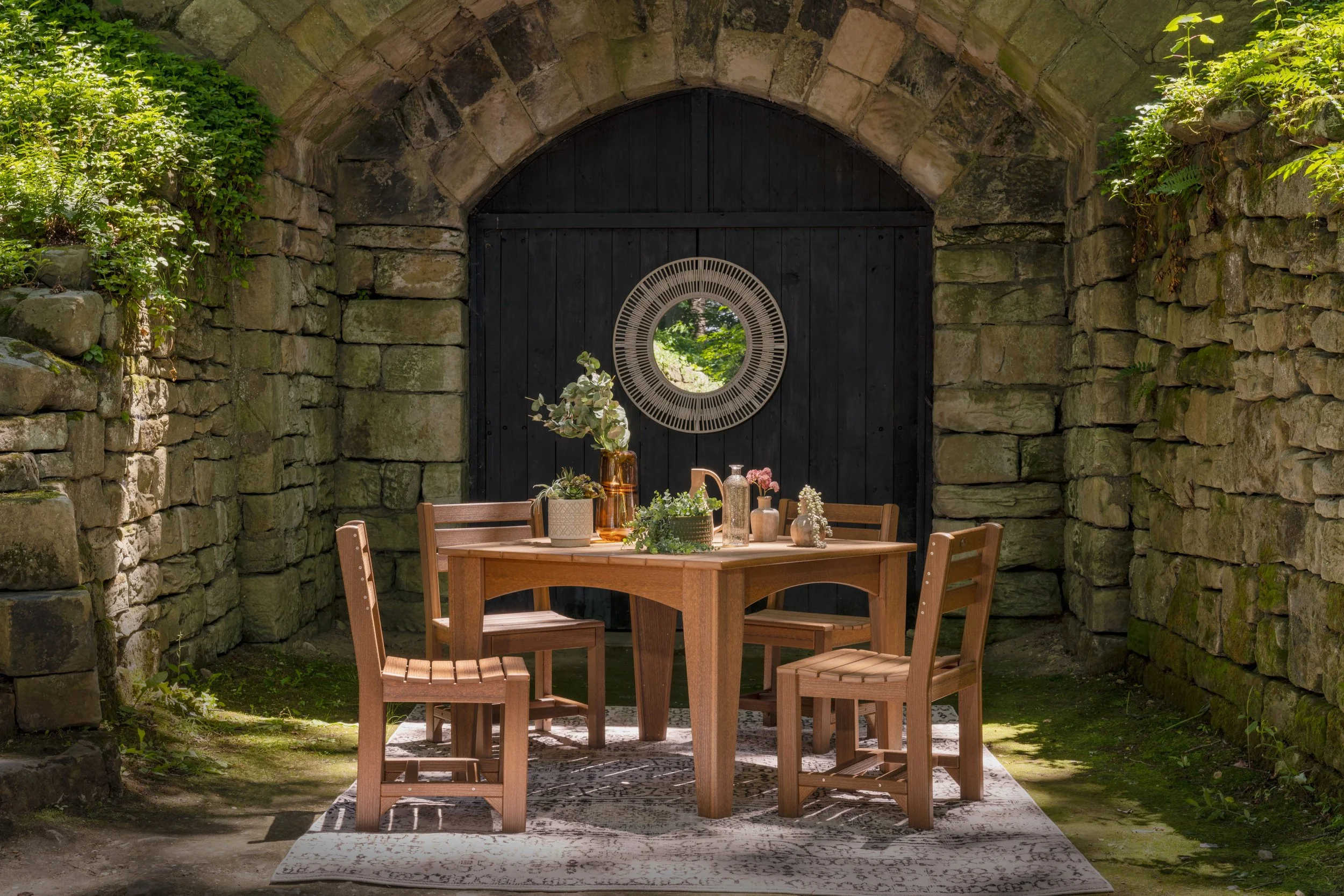 Island Dining Table (44'' Square) Set (Antique Mahogany).jpg