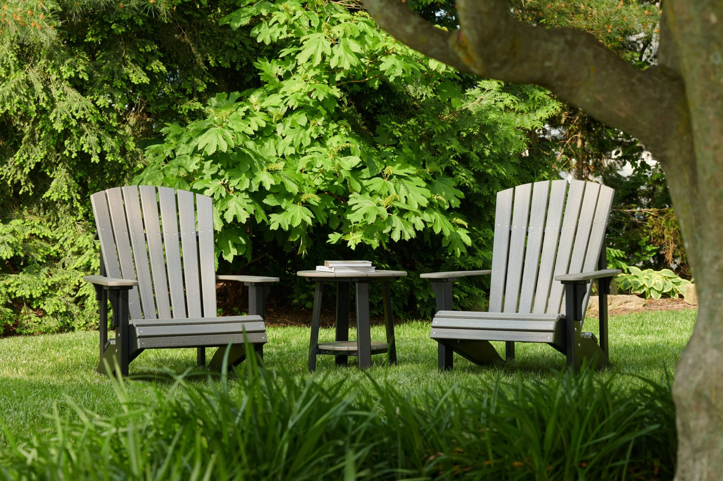 Poly Deluxe Adirondack Chairs (Coastal Gray & Black) 1.jpg