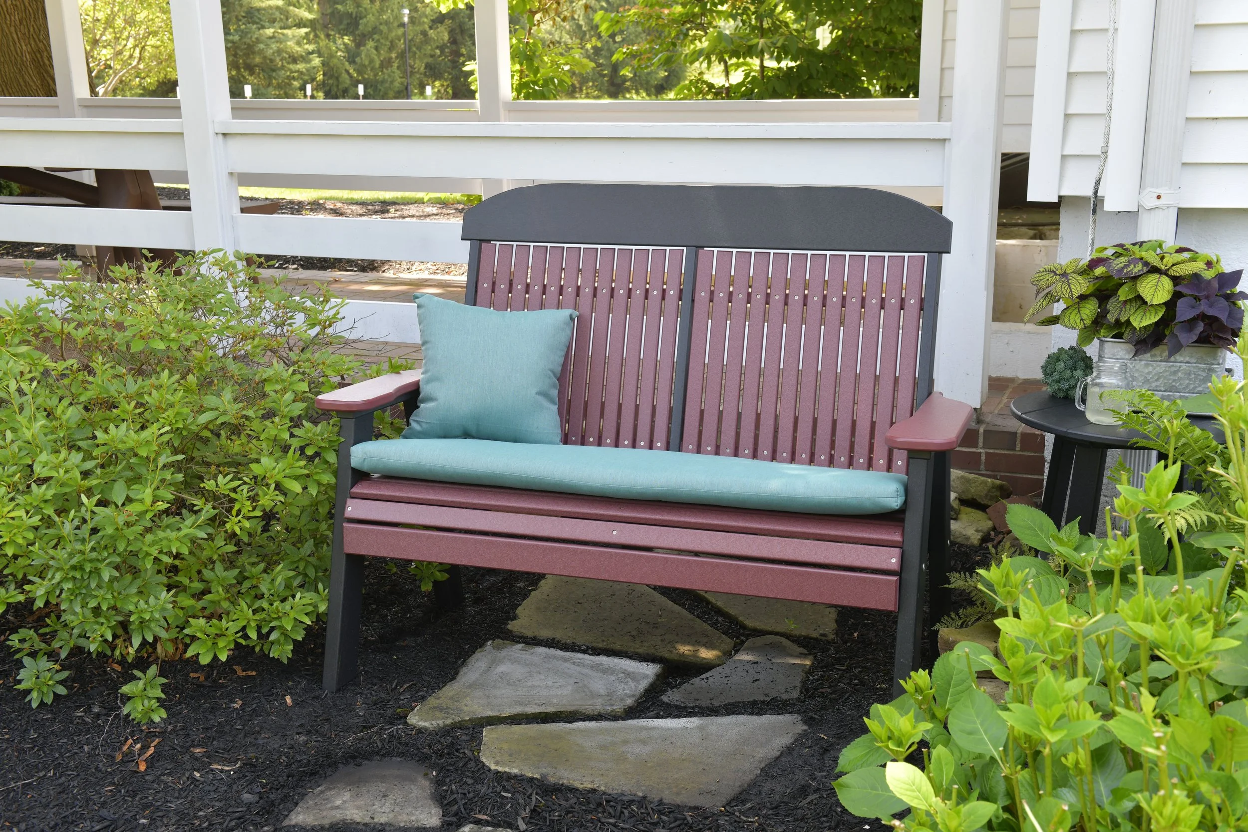 4' Classic Poly Bench (Cherrywood & Black) 1.jpg