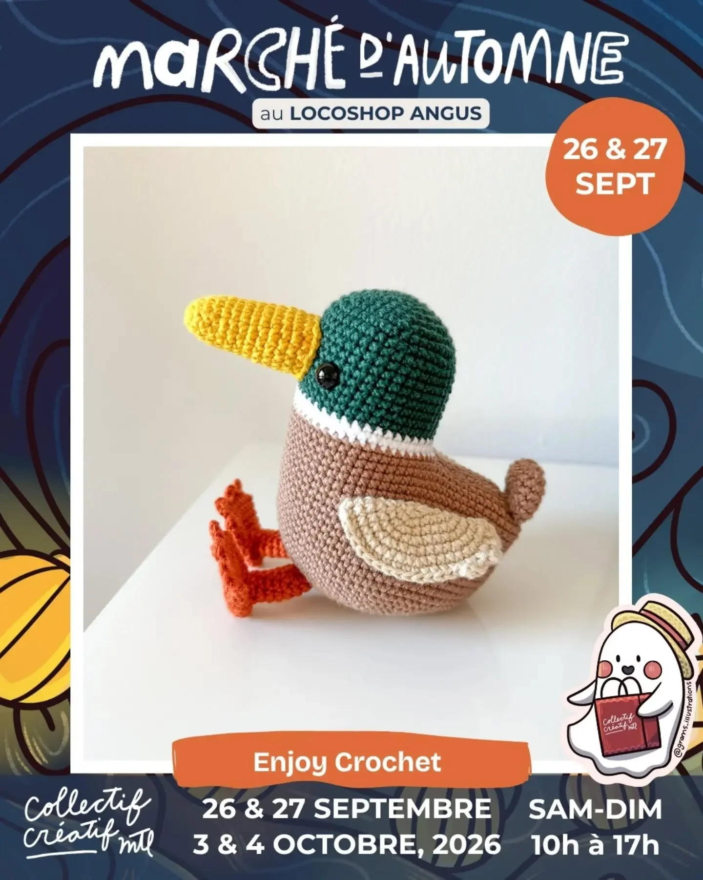 Pr&eacute;parez-vous &agrave; d&eacute;couvrir les incroyables cr&eacute;ateurs cr&eacute;ateurs qui seront avec nous au March&eacute; d'Automne au Locoshop Angus &agrave; Montr&eacute;al!
Au cours des prochains jours, nous allons vous pr&eacute;sent