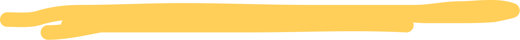 A long, horizontal yellow brushstroke.