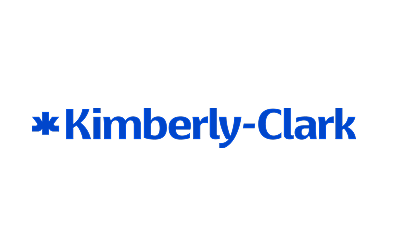 Kimberly-Clark logo in blue text with a star symbol.