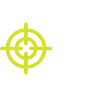 Green Target symbol with crosshairs