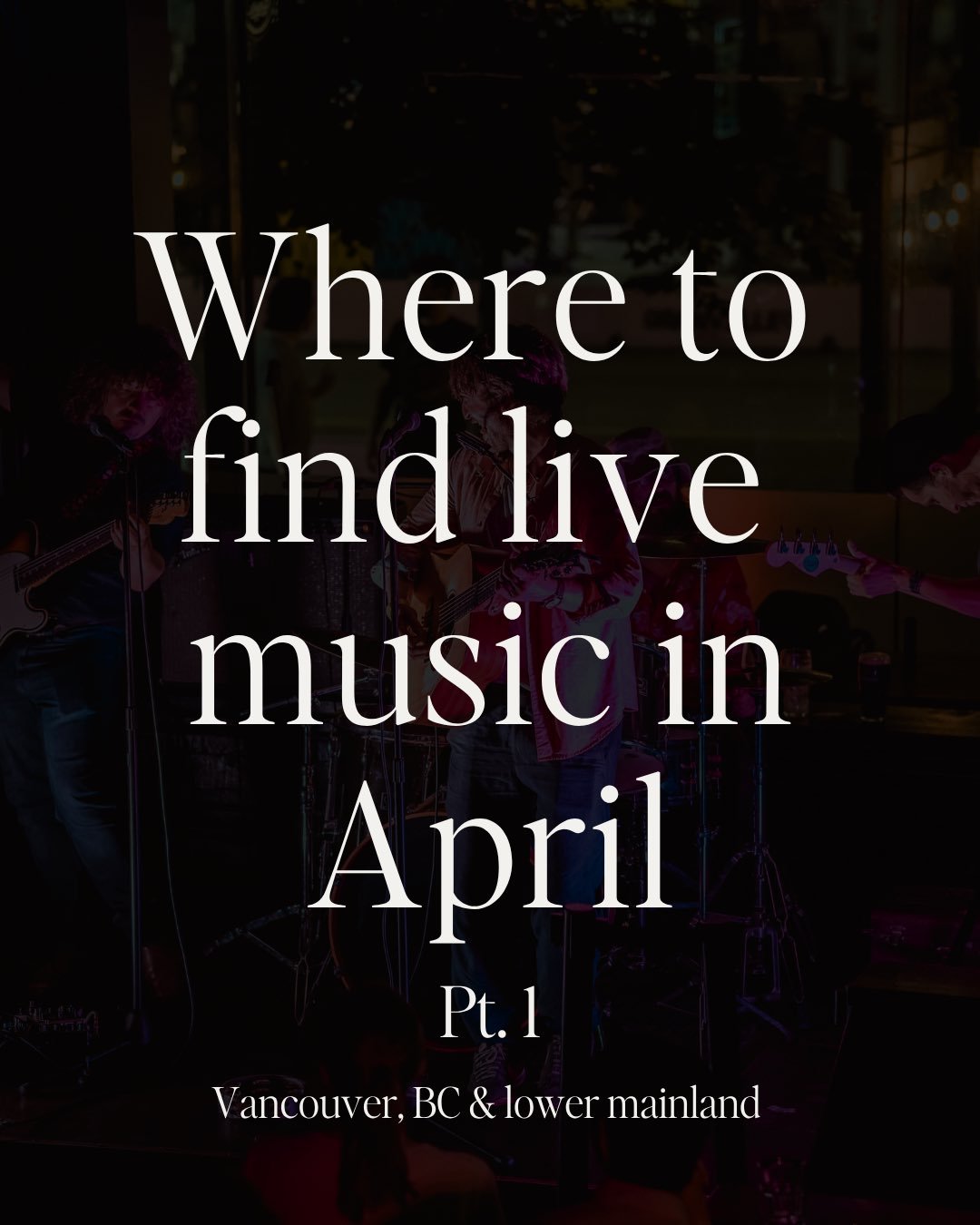 HELLO APRIL🌼

It&rsquo;s that time again! Let us tell you our favourite spots to find FREE LIVE MUSIC in the month of April. 

We&rsquo;re happy to have curated a talented lineup of Musos musicians at various location for you to enjoy some upcoming 