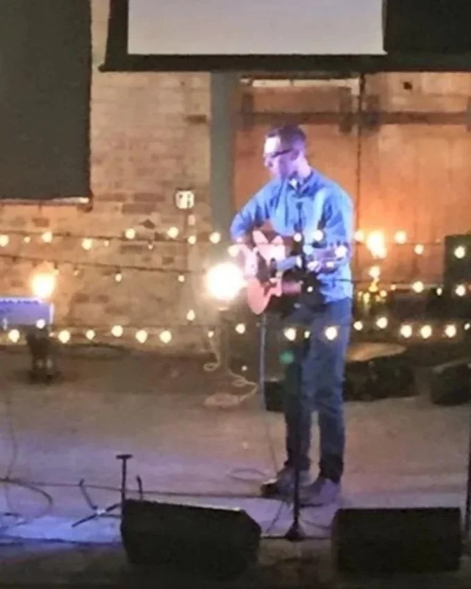 An intimate acoustic show played for a private event.