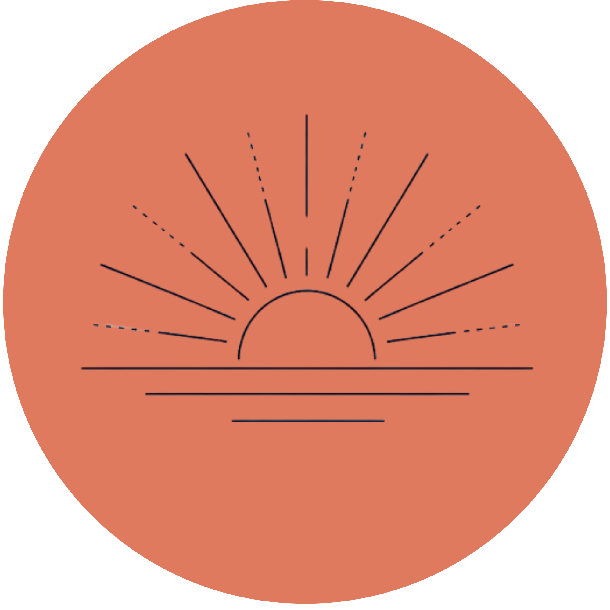 Close-up of a paper cutout of a sun with rays, placed on a black background.
