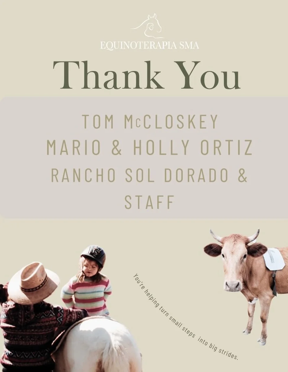 A huge thank you to Mario Ortiz &amp; Holly-Houston Ortiz, Tom McCloskey, and the entire Rancho Sol Dorado team for helping make our Ranch Sorting Event such a success. From planning and preparation to hosting riders, vendors, volunteers, and guests,