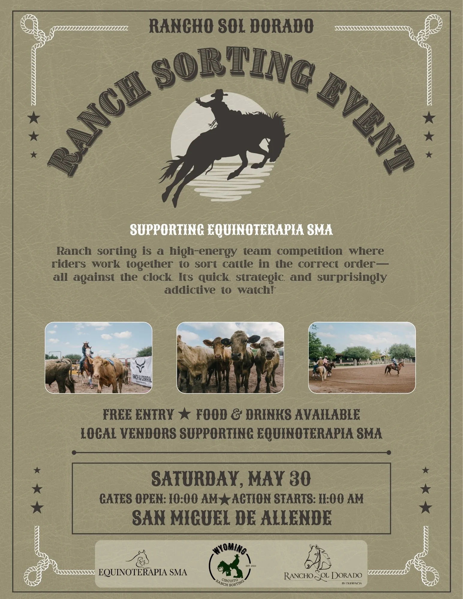 Ranch Sorting Event at Rancho Sol Dorado, May 30th, 2026