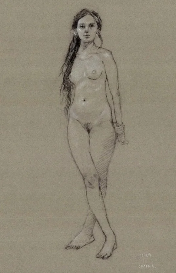 Apparition sur terre.
2026. 3 tizas sobre papel.
50cm x 32.5cm
$5000 mx