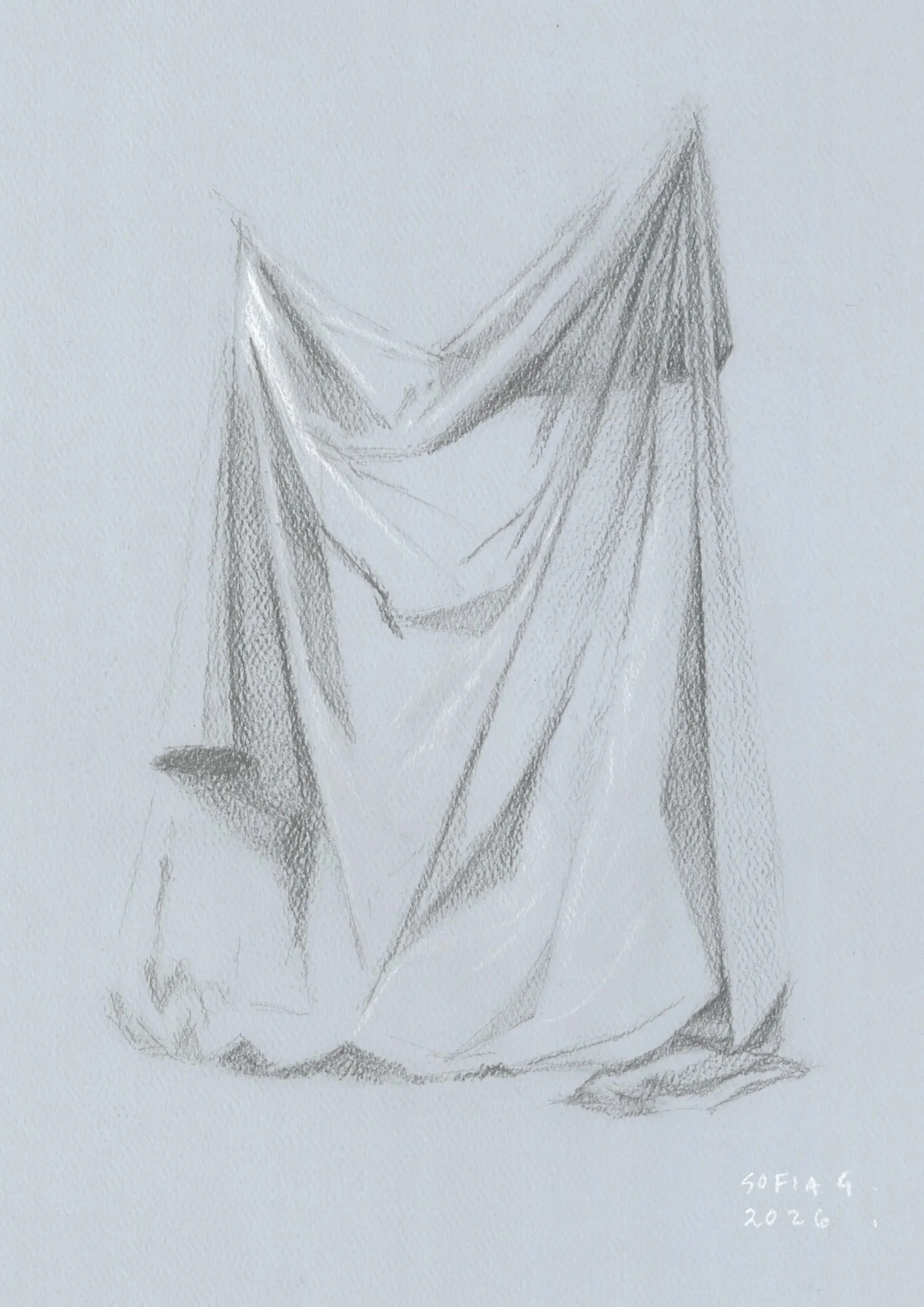 Le voile.
2026. 3 tizas sobre papel.
29.5 x 33.6
$5000 mx