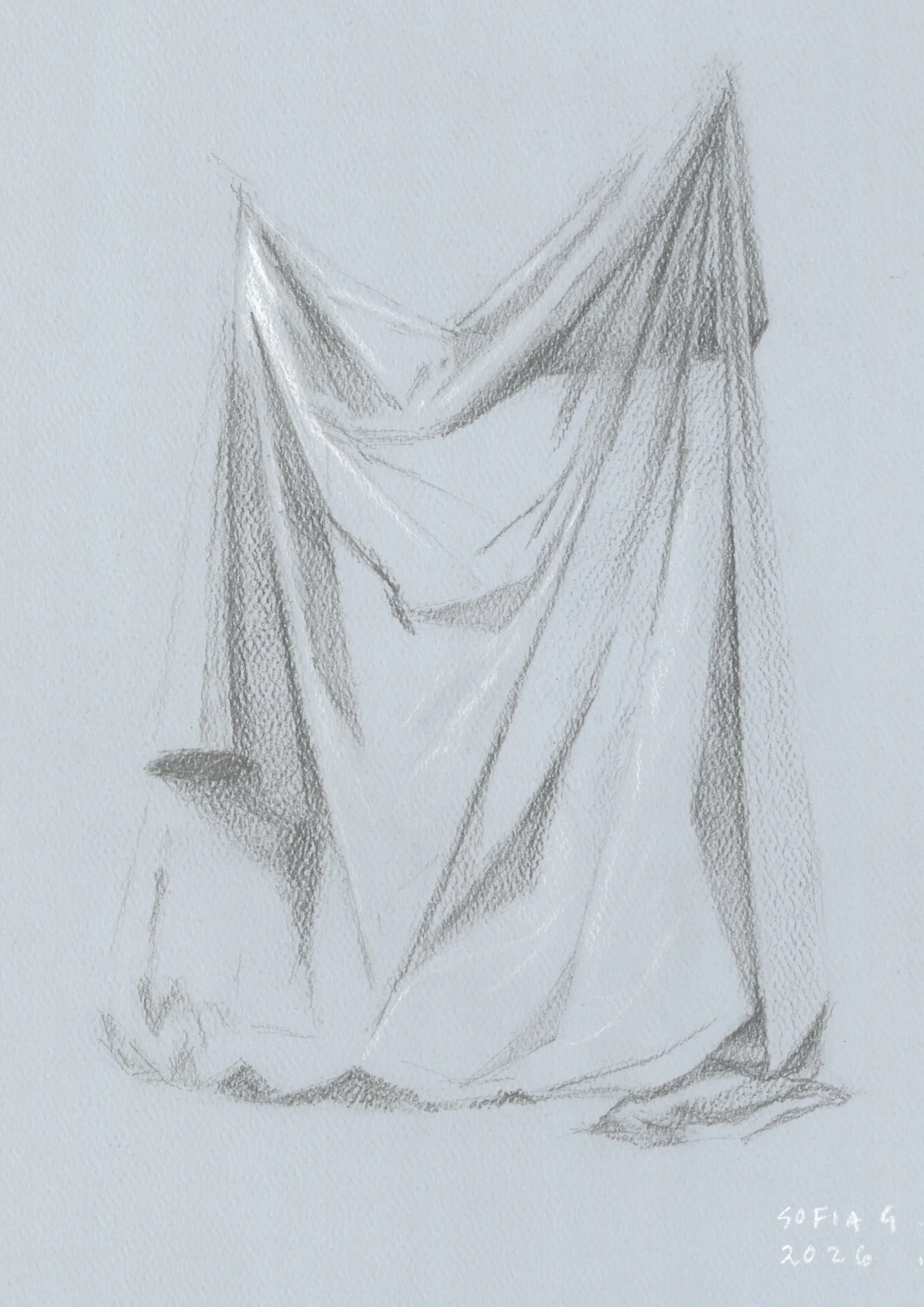 Le voile.
2026. 3 tizas sobre papel.
29.5 x 33.6
$5000 mx
