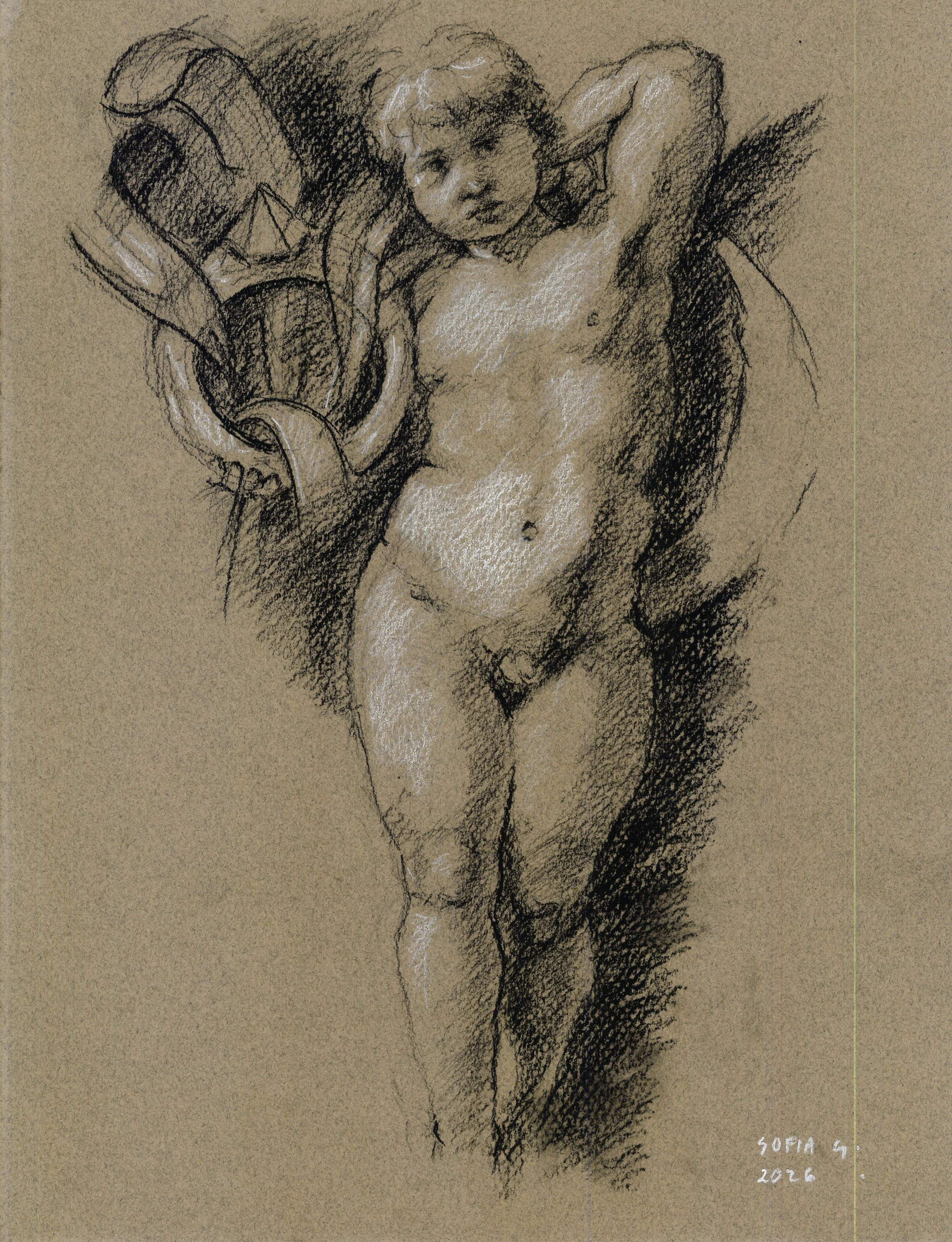 Carne y artificio.
2026. 3 tizas sobre papel.
29.5 x 33.6
$5000 mx