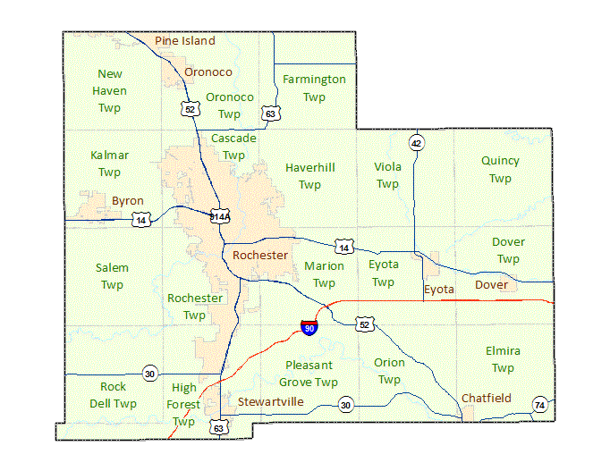 A map of parts of Michigan showing various townships and numbered highways, including Lansing, Detroit, and Flint.