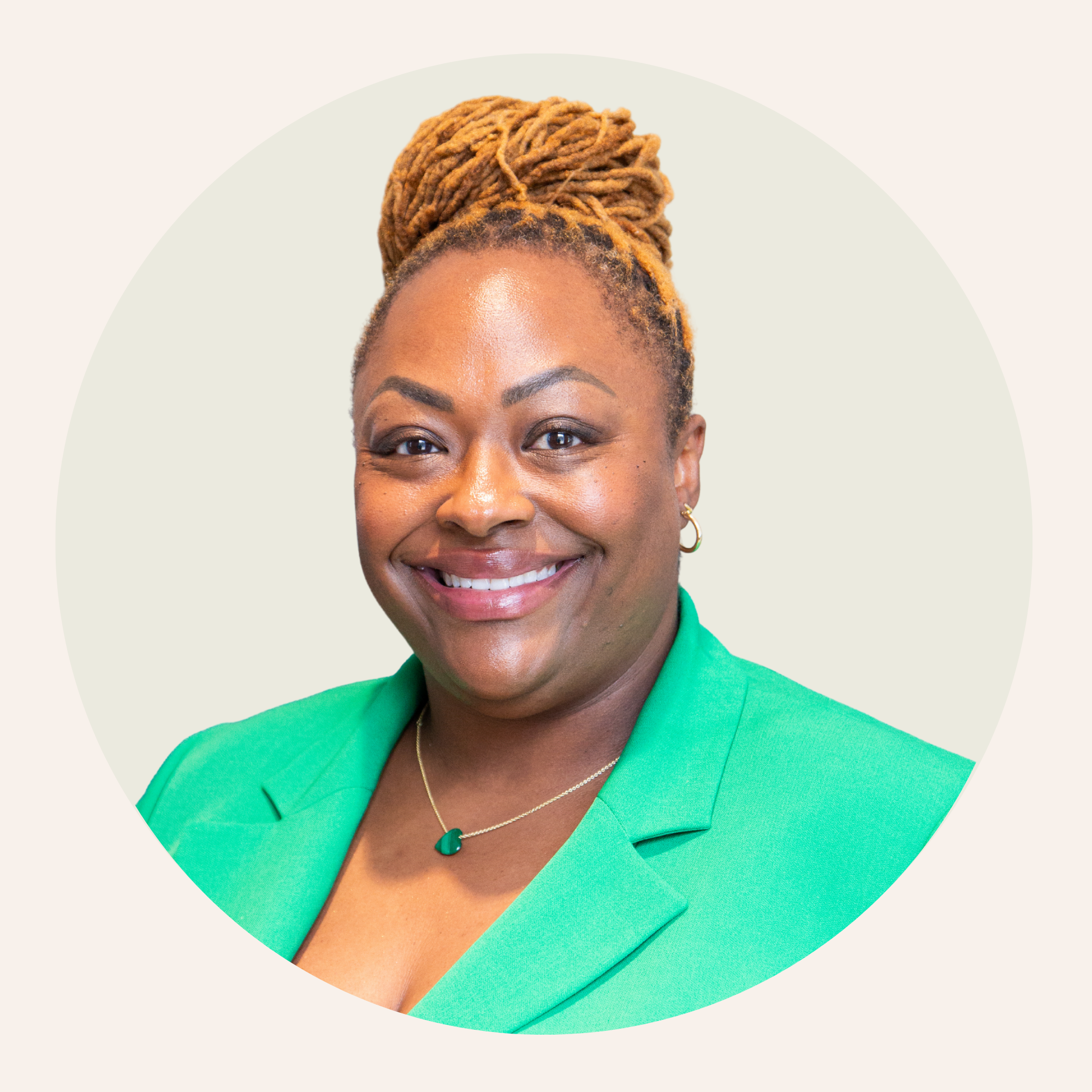 Portrait of nonprofit leader and attorney Jada B. Charley.