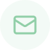A solid, mint green circle on a plain white background.