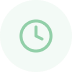 Light green circle on a white background.