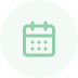 Light green circle on a white background