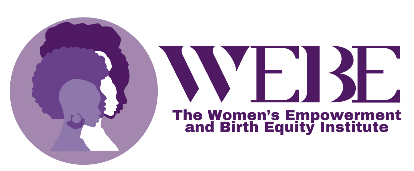 Illustration of four women's faces in profile with natural hair, surrounded by a purple circle; text reads "NUBEN: The community empowering black women" in purple.