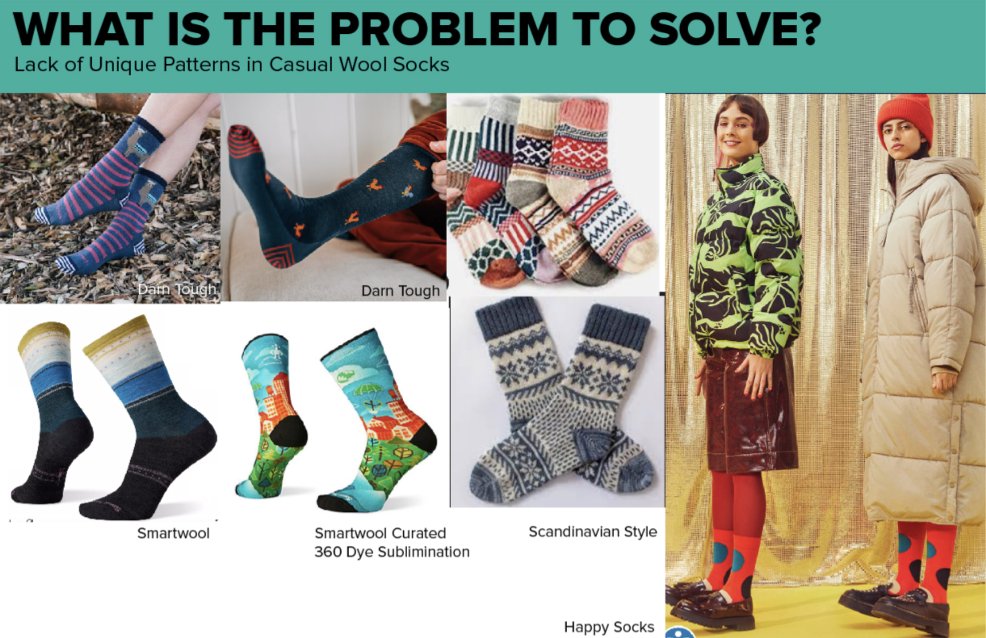Market Opportunities for Sock It to Me Brand's Wool Blend Line - Design Brief Excerpt