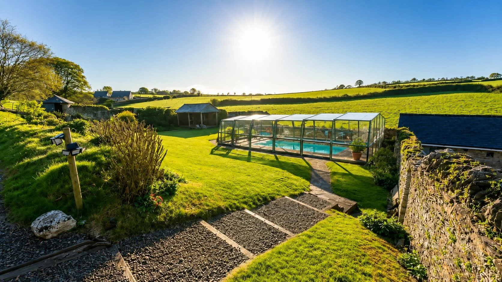 Water you waiting for? Your North Devon escape is ready! 💦 ☀️ 
Our covered, heated, children&rsquo;s swimming pool, open over the summer, is a great hit with our guests.
