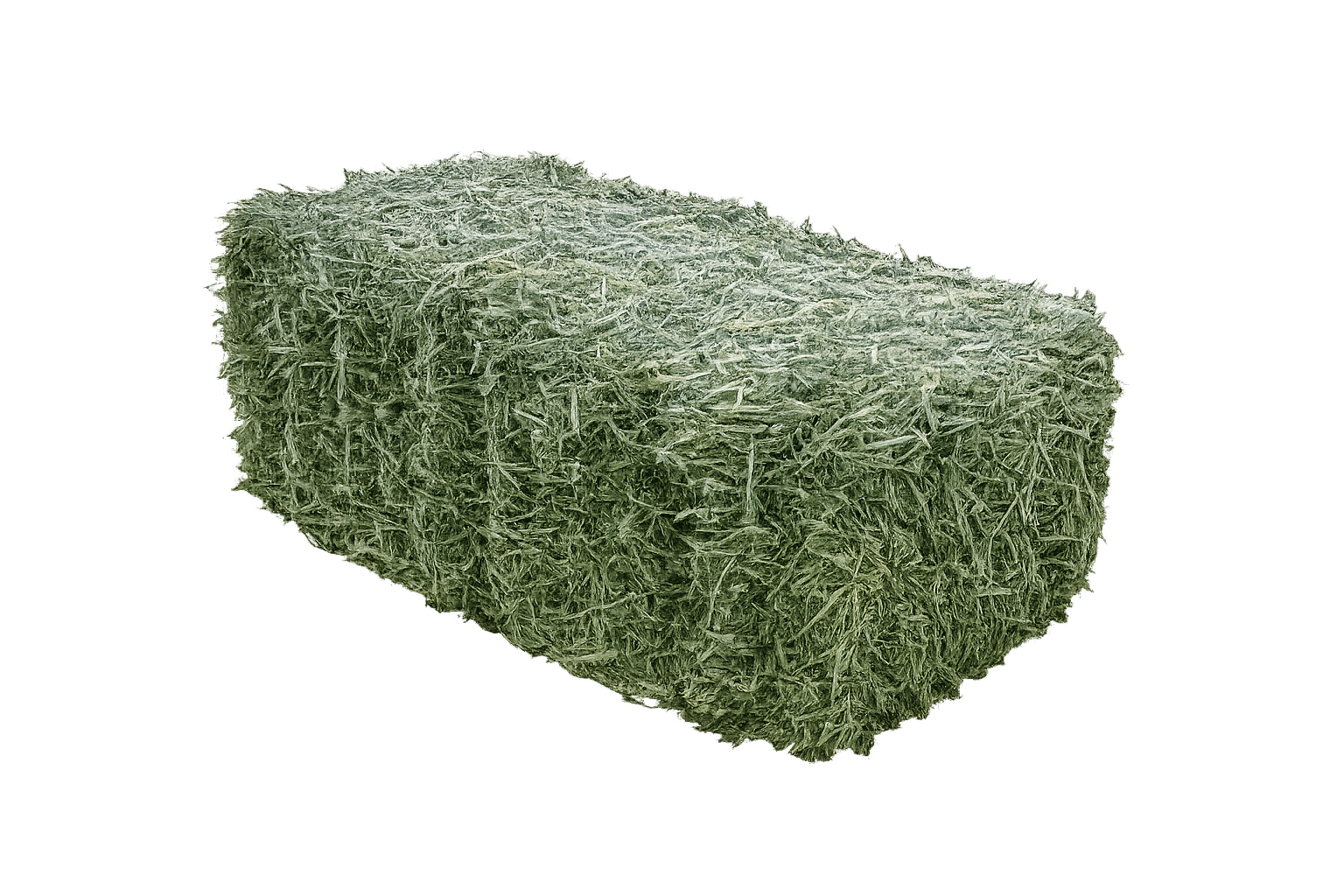 A close-up of a dense, trimmed cannabis bud with visible trichomes, on a plain background.