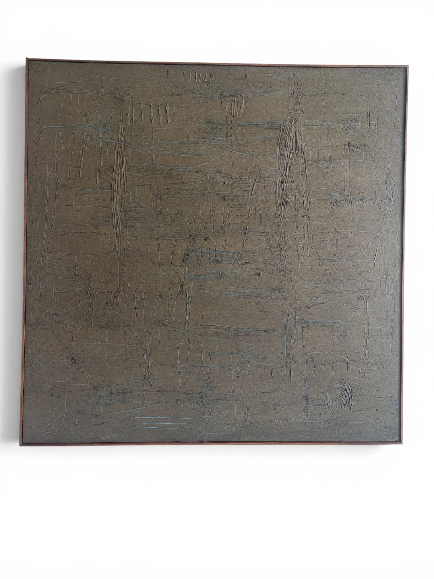 Mid century Brutalist Abstract Painting