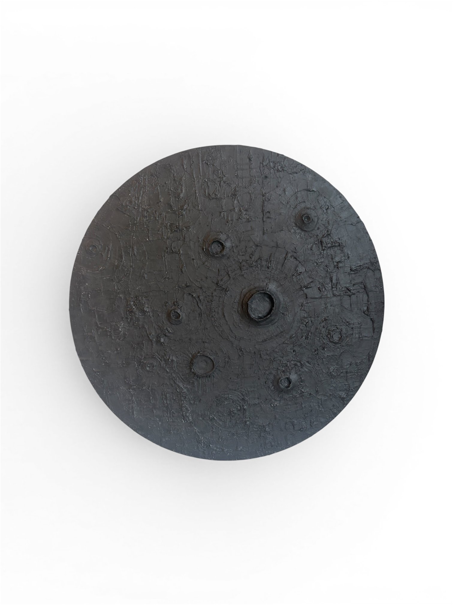 Tinea Luna, brutalist wall sculpture, by SS Buffa
