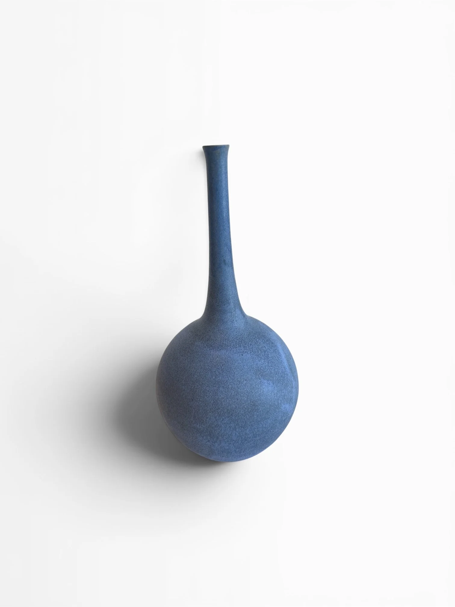 Mid Century Blue studio Pottery Vase