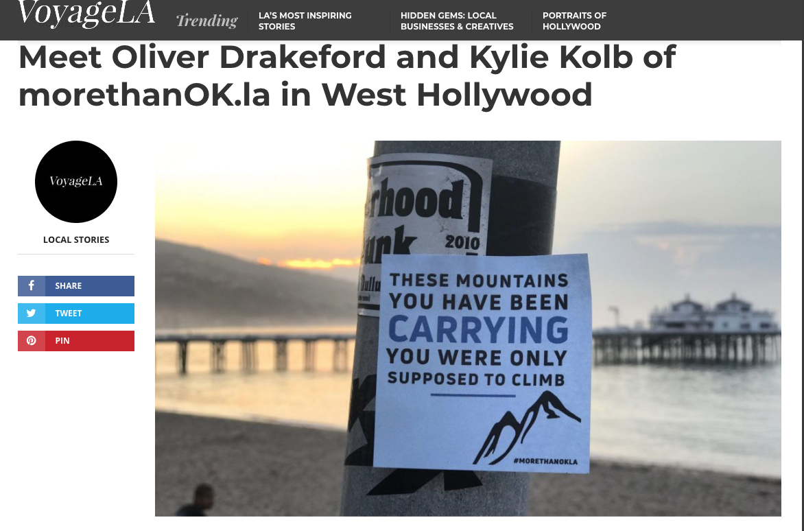 Kylie was featured in Voyage LA magazine in 2017 with her close colleague and dear friend.