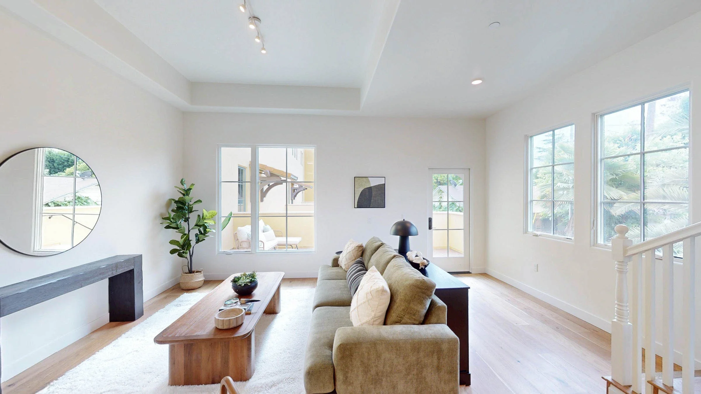 Open-concept living room at Walnut Crossing Pasadena