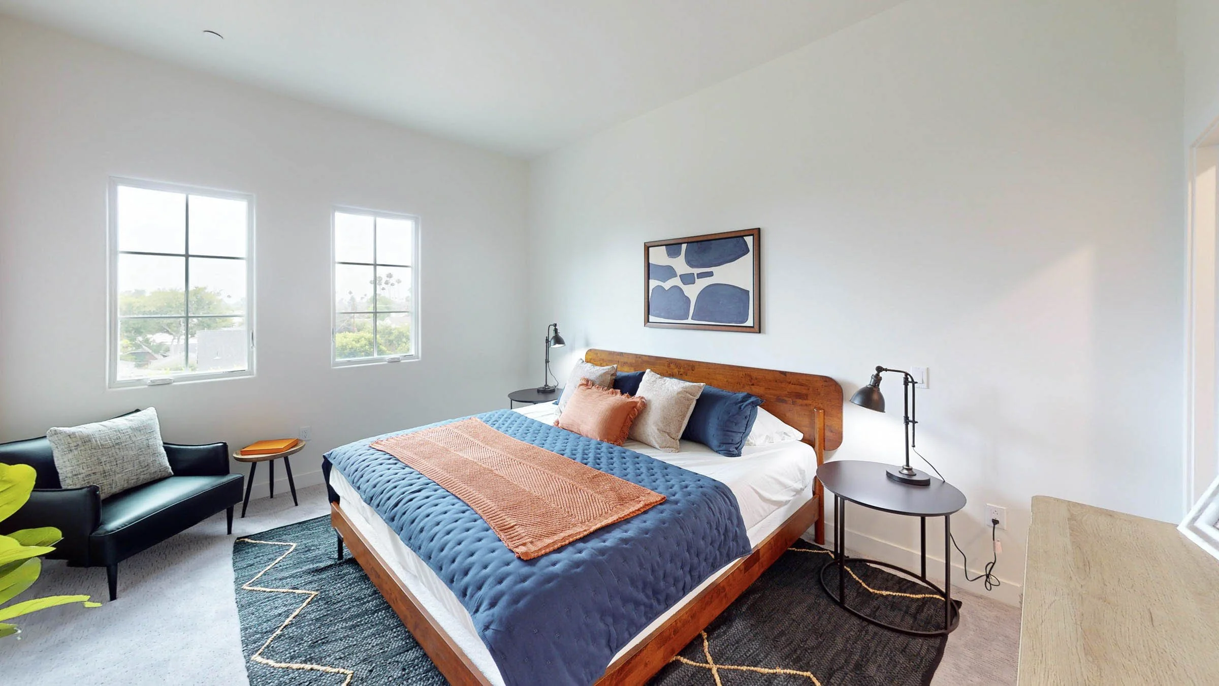 Bedroom with natural light at Walnut Crossing Pasadena
