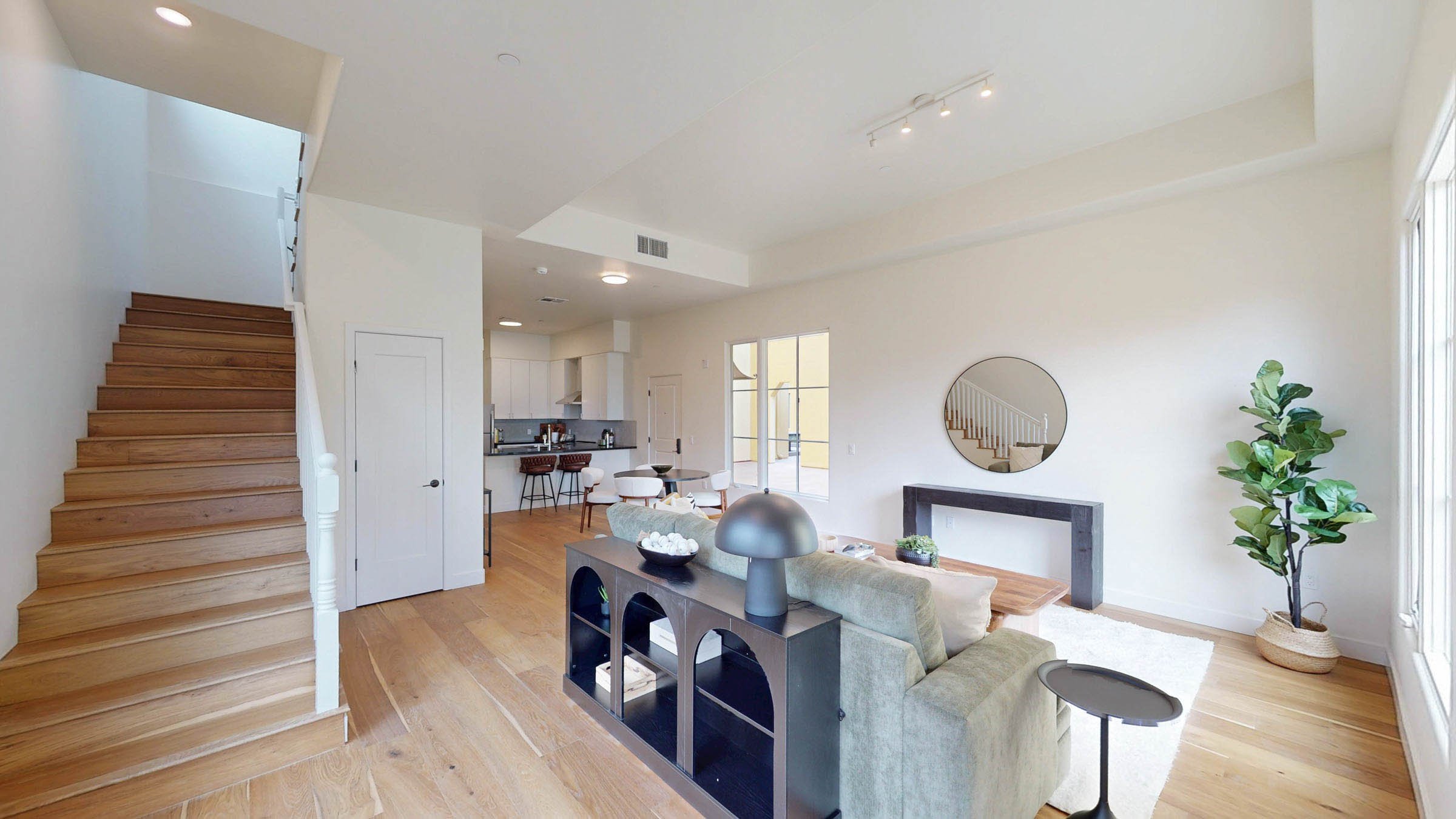 Open-concept living area at Walnut Crossing Pasadena
