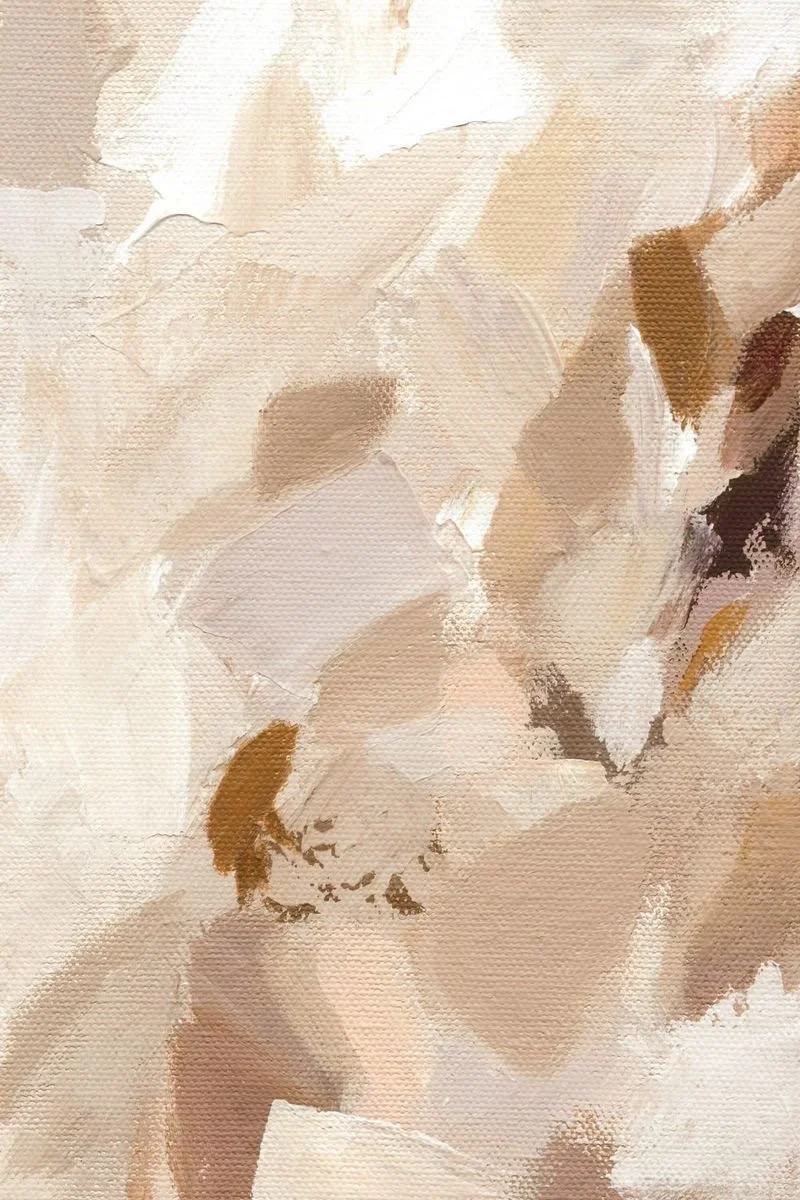 Abstract watercolor painting in neutral tones with soft brushstrokes and layered textures.