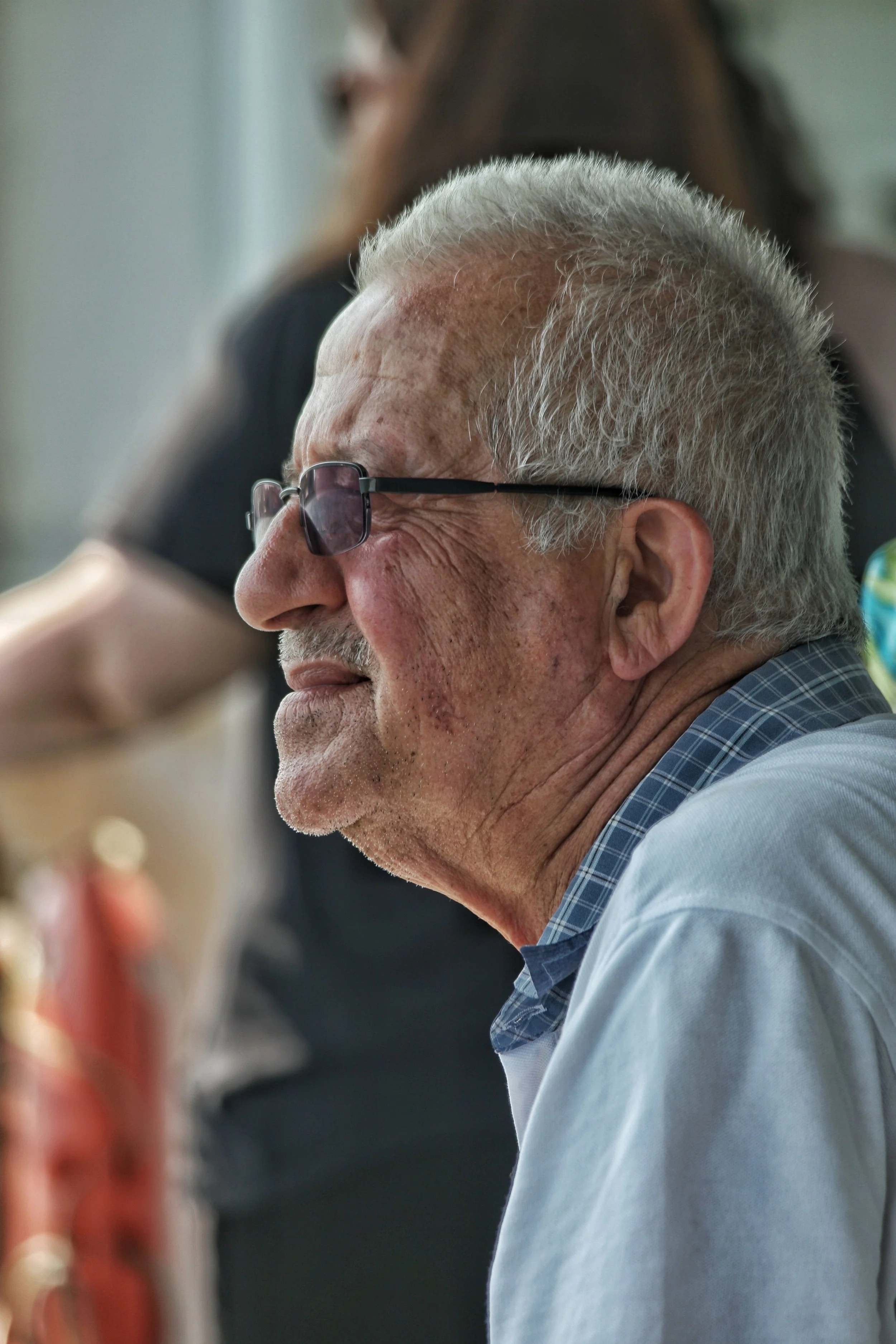 Old man with glasses