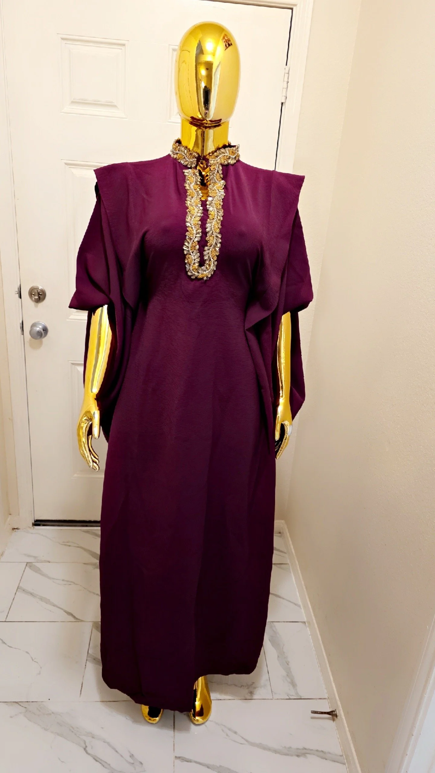 PURPLE & GOLD GOWN