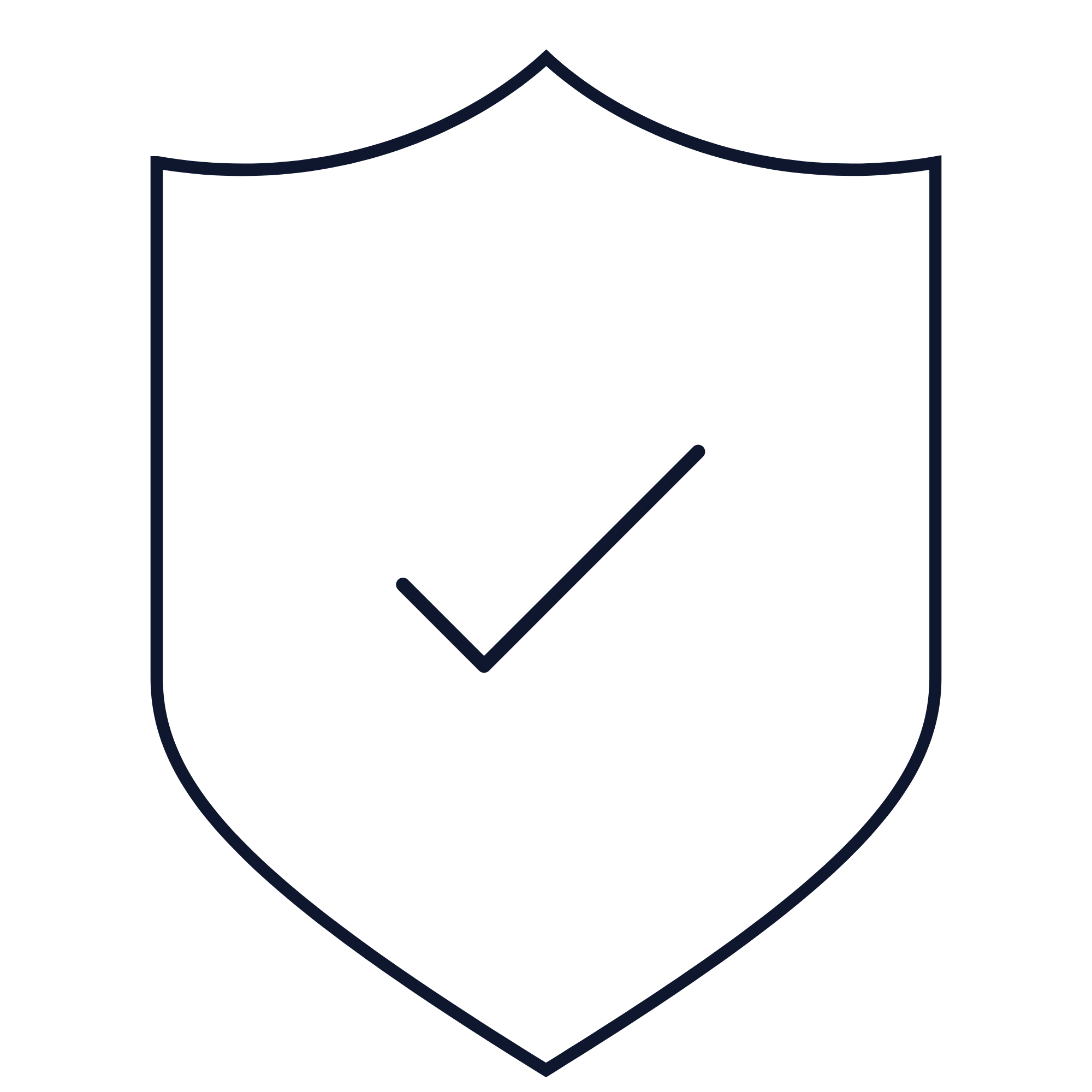 A black and white shield badge with a checkmark inside it. Symbolizing HER Cleaning Company delivers a professionally insured service.