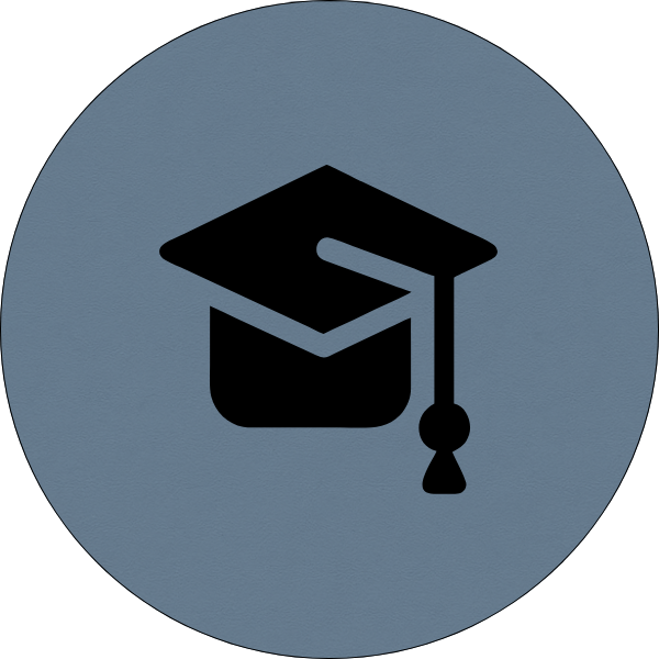 Icon of a graduation cap with a tassel.