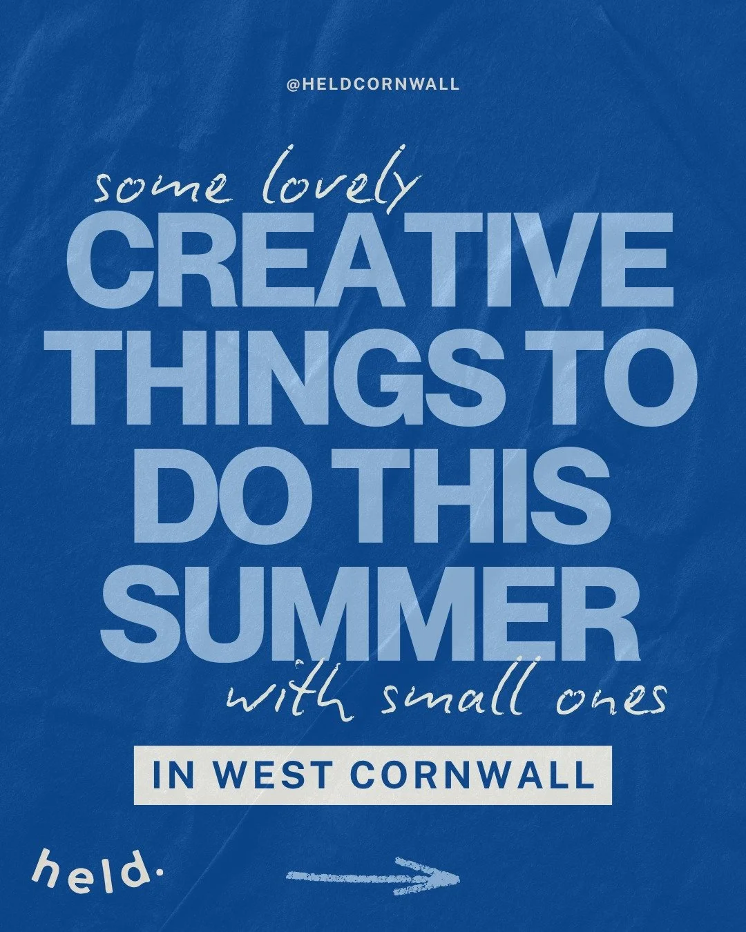 One of my favourite things about Cornwall is how much space is held for our little ones to create, explore, and be curious (actually thankfully not just littles).

As a designer, I know that creativity isn&rsquo;t just about the finished piece - it&r