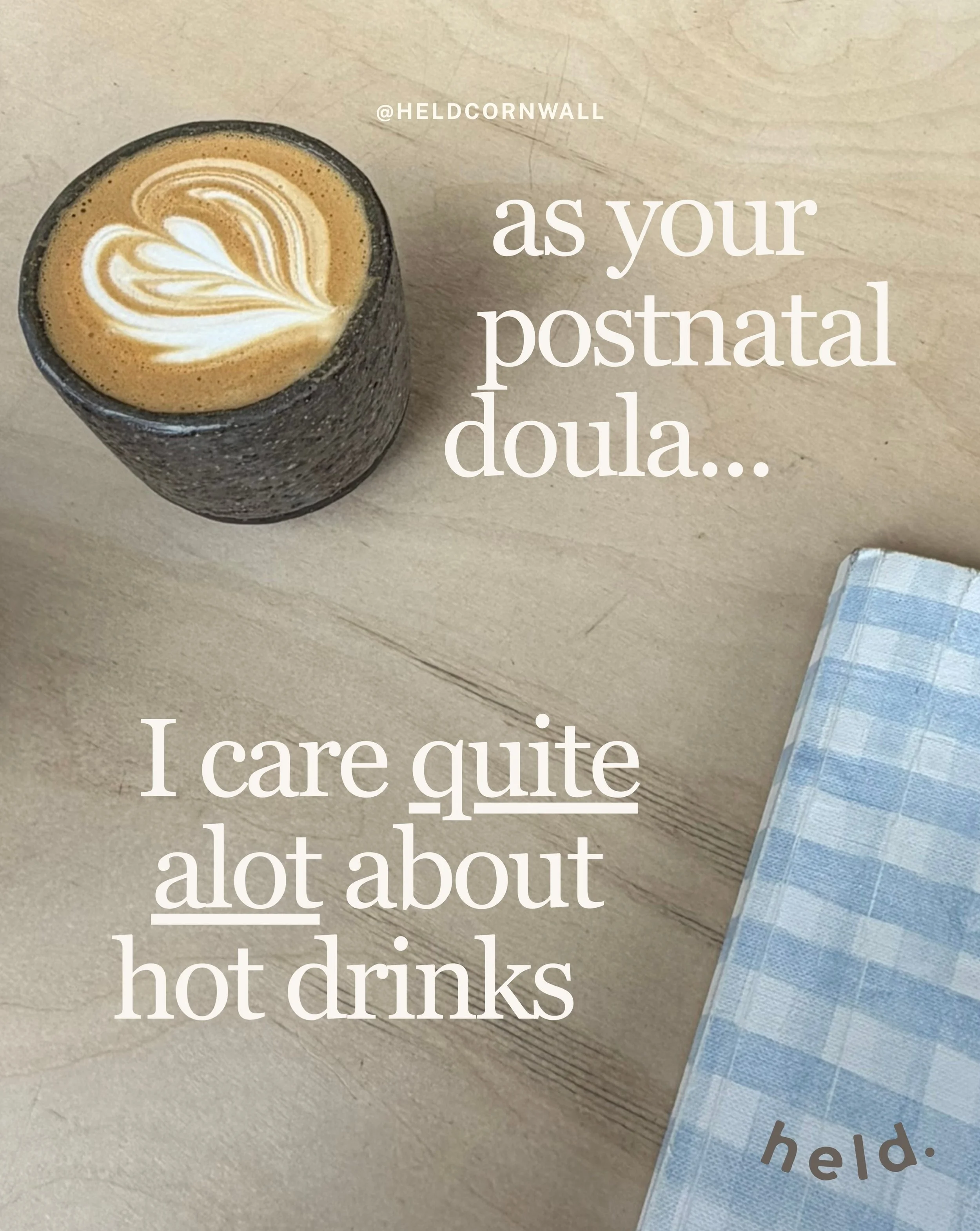 It might look like just a cup of hot coffee. But in the early days of a new baby/babies, the small things do matter more than we think they will. We truly remember the little things that made us feel listened to, thought of, and cared for.

Like fini