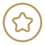 Gold star icon representing AV integration and installation