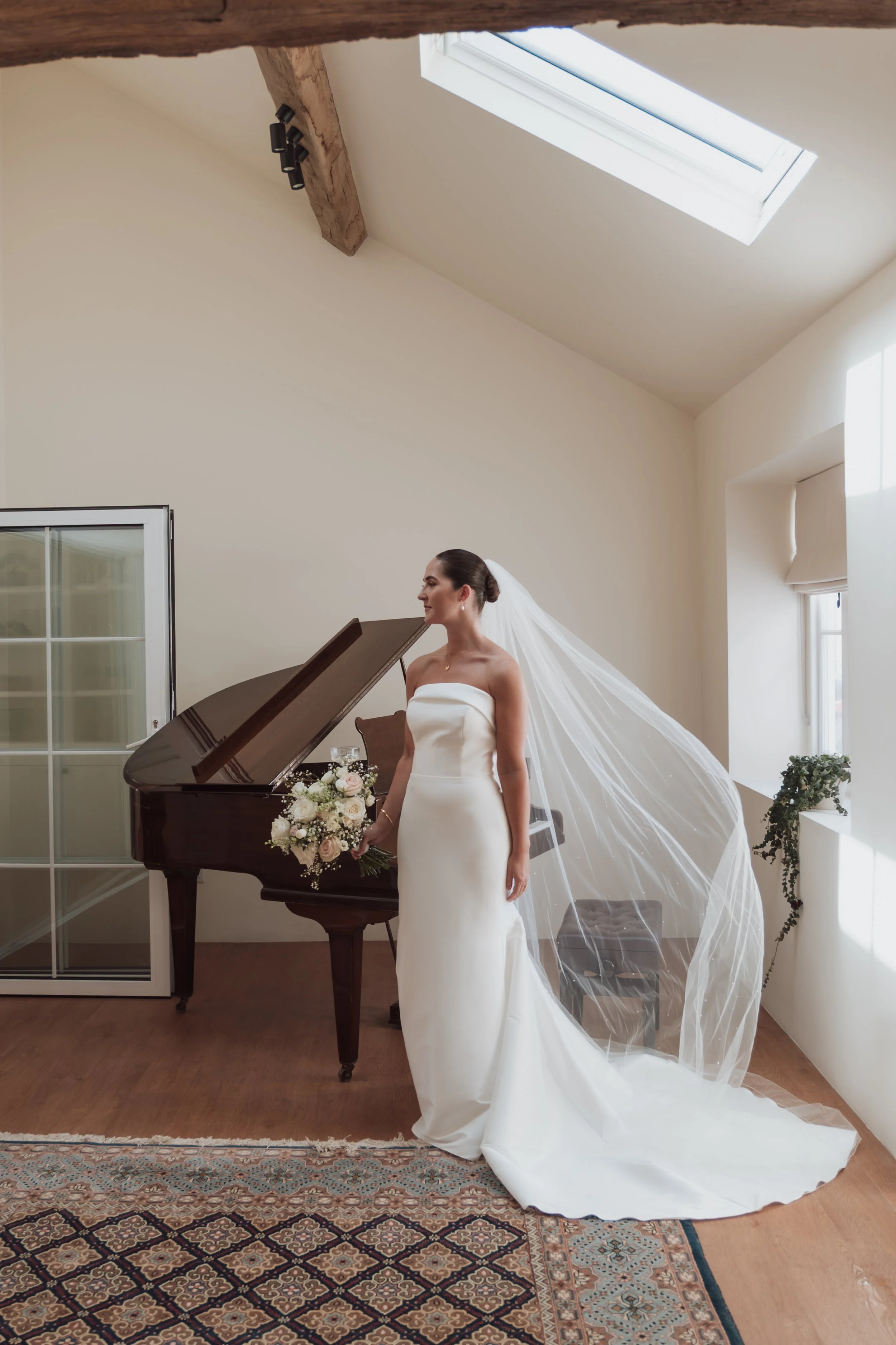 Editorial bridal portrait