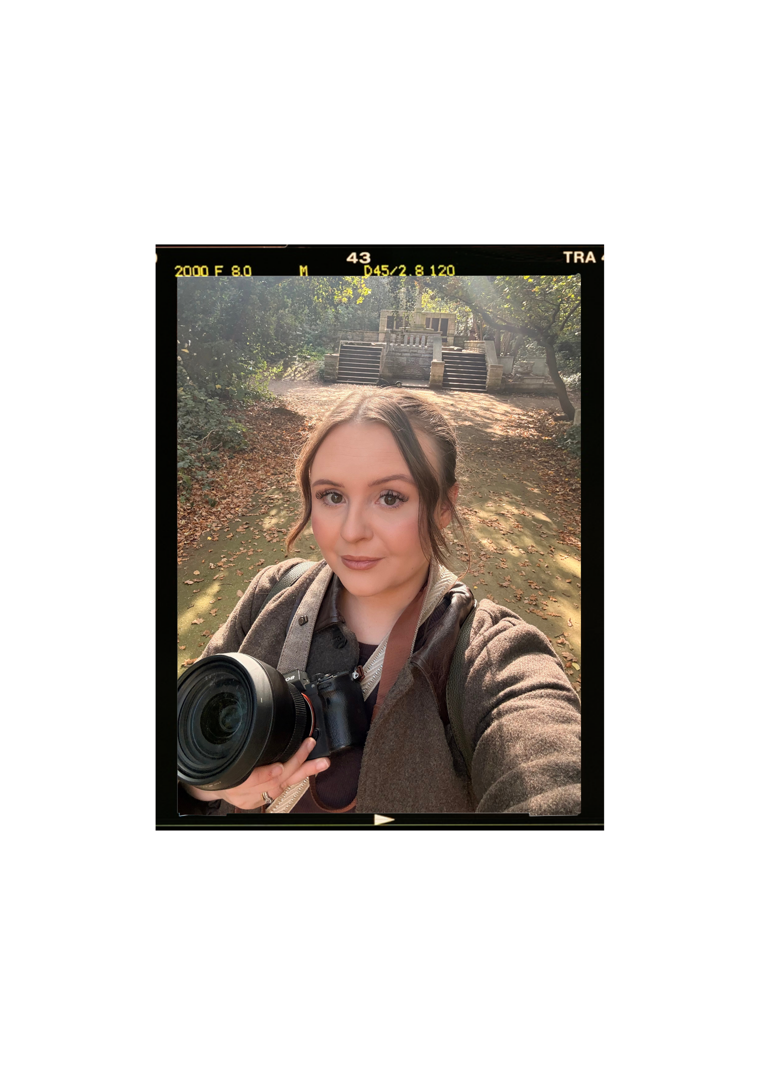 Surrey wedding photographer Jade Marie with camera